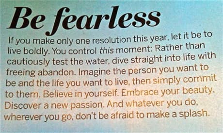 Be Fearless