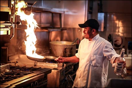 chef in a kitchen