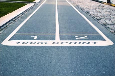 picture of race starting line.