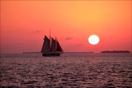 Key Largo at Sunset - God is nearby