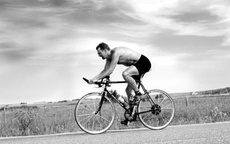 Miles Patrick Yohnke on his bike