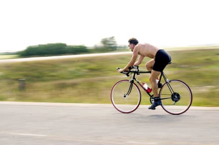 Miles Patrick Yohnke on his bike